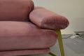 EgoItaliano Anais Chaise Sofa in Pink Velvet; Ex display designer sofas outlet