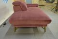 EgoItaliano Anais Chaise Sofa in Pink Velvet; Ex display designer sofas outlet