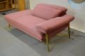 EgoItaliano Anais Chaise Sofa in Pink Velvet; Ex display designer sofas outlet