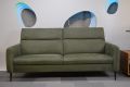 EgoItaliano Dusk Sofas, Green suede fabric sofa set, ex display Italian designer sofas outlet Manchester