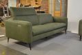 EgoItaliano Dusk Sofas, Green suede fabric sofa set, ex display Italian designer sofas outlet Manchester