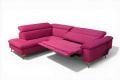 EgoItaliano Martine Chaise Sofa, Pink Corner Sofa, Discount Designer Sofas Outlet
