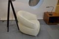 Suni Armchair in Beige Fabric Swivel Accent Chair from Italy