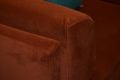 Mayfair 4 seater sofa bed orange velvet convertible sofa; ex display clearance discount designer sofas