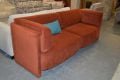 Mayfair 4 seater sofa bed orange velvet convertible sofa; ex display clearance discount designer sofas