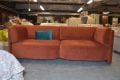 Mayfair 4 seater sofa bed orange velvet convertible sofa; ex display clearance discount designer sofas