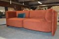 Mayfair 4 seater sofa bed orange velvet convertible sofa; ex display clearance discount designer sofas