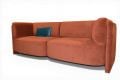 Orange sofa convertible daybed; ex display sofas John Lewis
