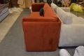 Mayfair 4 seater sofa bed orange velvet convertible sofa; ex display clearance discount designer sofas