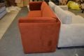 Mayfair 4 seater sofa bed orange velvet convertible sofa; ex display clearance discount designer sofas