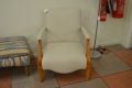 fireside chair UK, art deco accent chair, beige bedroom chair