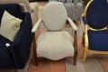 bedroom chair, wooden frame accent chair