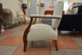 bedroom chair, wooden frame accent chair