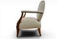 bedroom chair, wooden frame accent chair