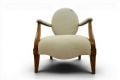 bedroom chair, wooden frame accent chair