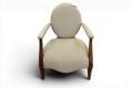 bedroom chair, wooden frame accent chair