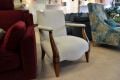 fireside chair UK, art deco accent chair, grey bedroom chair