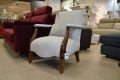 fireside chair UK, art deco accent chair, grey bedroom chair