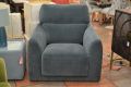 blue velvet arm chair designer chair showroom