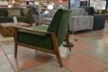 Hampstead accent chair, green velvet accent chair, green fireside chair, discount designer chair outlet Manchester