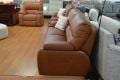 Hemel Two and Three Seater Sofas in Tan Brown Italian Leather 2 Piece Suite ORDER IN