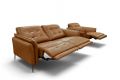 Italia Living Bolzano Sofas Tan Leather Recliners; ex display Italian Leather sofas; Italia Living clearance sofas