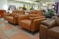 Italia Living Bolzano Sofas Tan Leather Recliners; ex display Italian Leather sofas; Italia Living clearance sofas