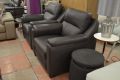 Italia Living Avila aka Palma Power Recliner Armchair in grey leather; discount Italia Living sofas Outlet lancashire