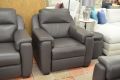Italia Living Avila aka Palma Power Recliner Armchair in grey leather; discount Italia Living sofas Outlet lancashire