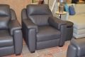Italia Living Avila aka Palma Power Recliner Armchair in grey leather; discount Italia Living sofas Outlet lancashire