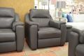 Italia Living Avila aka Palma Power Recliner Armchair in grey leather; discount Italia Living sofas Outlet lancashire
