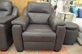 Italia Living Avila aka Palma Power Recliner Armchair in grey leather; discount Italia Living sofas Outlet lancashire