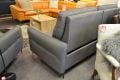 Grey Leather Turin Large 3 Seater Recliner Sofa and Recliner Armchair in Italian Leather