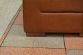 3 seater Italian leather recliner sofa
