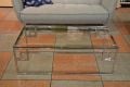 Kesterport Cendrine Coffee Table in Clear Glass & Chrome