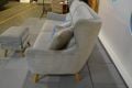 retro grey velvet sofa, wingback sofa, ex display sofa, luxury sofa outlet