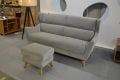 retro grey velvet sofa, wingback sofa, ex display sofa, luxury sofa outlet