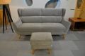 retro grey velvet sofa, wingback sofa, ex display sofa, luxury sofa outlet