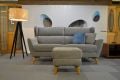 retro grey velvet sofa, wingback sofa, ex display sofa, luxury sofa outlet