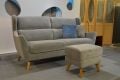 retro grey velvet sofa, wingback sofa, ex display sofa, luxury sofa outlet