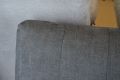 Linton Swivel Armless Chair in Grey Fabric