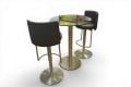 Furniture Village Monza Bar Stools Helsinki Dining Table; ex display Furniture Village outlet