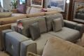 Mottram Large Silver Velvet Sofa with Medallion Design