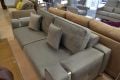 Mottram Large Silver Velvet Sofa with Medallion Design