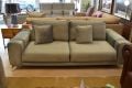 Mottram Large Silver Velvet Sofa with Medallion Design