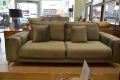 Mottram Large Silver Velvet Sofa with Medallion Design