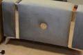 Mottram Large Silver Velvet Sofa with Medallion Design