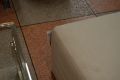 Italian Square Footstool in Linen Fabric - Model A