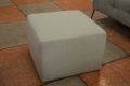 Italian Square Footstool in Linen Fabric - Model B