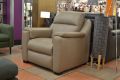 Palma leather recliner chair ex display sofas outlet Preston docks